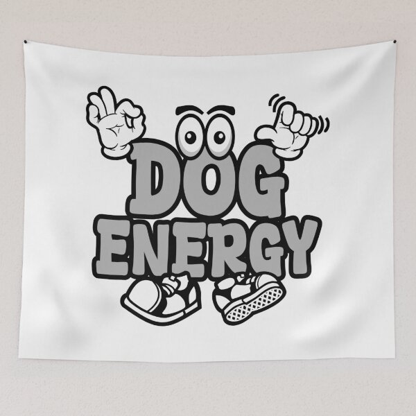 Item preview, DOG ENERGY - PETS Graffitti Character Bold Retro designed and sold by NFTWords.