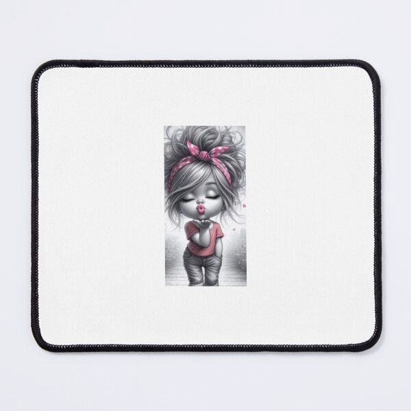 Item preview, Cute girl blowing a kiss designed and sold by carlsmart1.