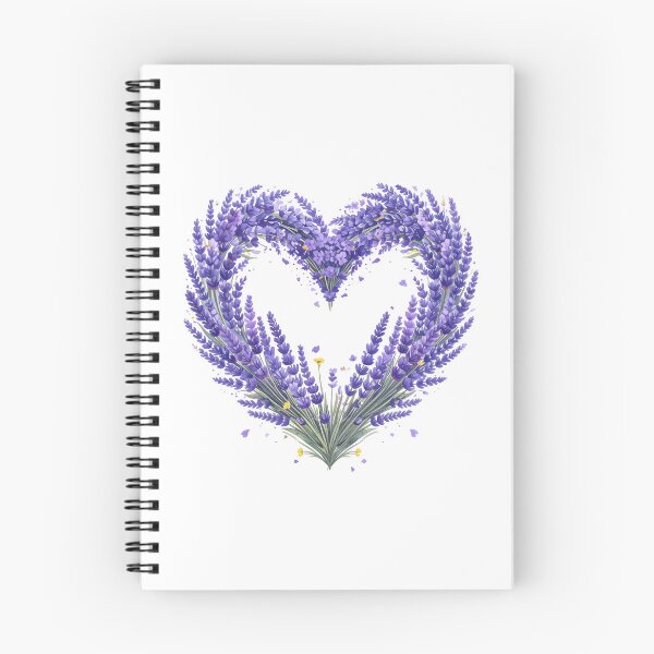Item preview, Purple Lavender Floral Heart Watercolor Illustration designed and sold by BetweenForms.
