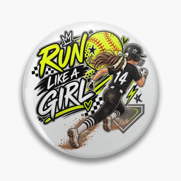 Item preview, Run Like a Girl Yellow designed and sold by With-Odin.