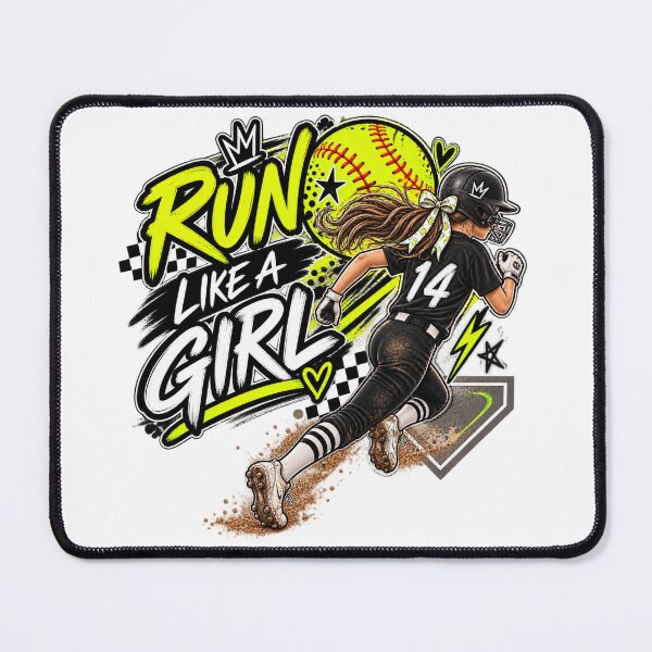 Item preview, Run Like a Girl Yellow designed and sold by With-Odin.