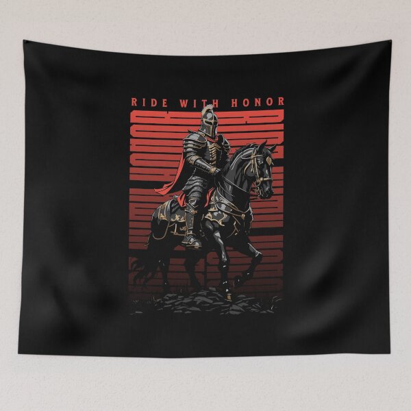 Item preview, Medieval Knight Horse Castlecore Ride With Honor designed and sold by Sachie's Studio.