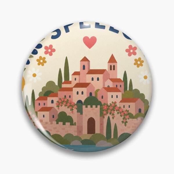 Item preview, Spello Italy Travel Souvenir Modern Folk Art designed and sold by VisualArtsOasis.
