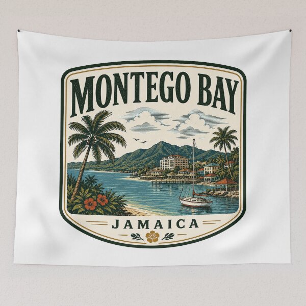 Item preview, Montego Bay - Jamaica designed and sold by GoodOldVintage.