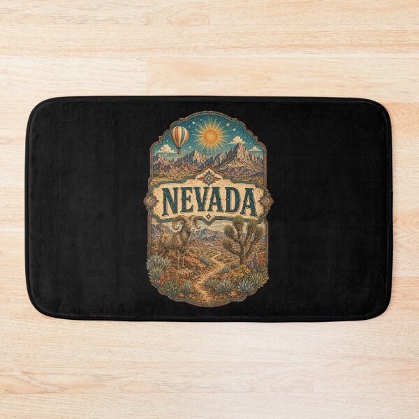 Item preview, Vintage Nevada Tattoo Style Desert Mountain Illustration Graphic designed and sold by CG Studio.