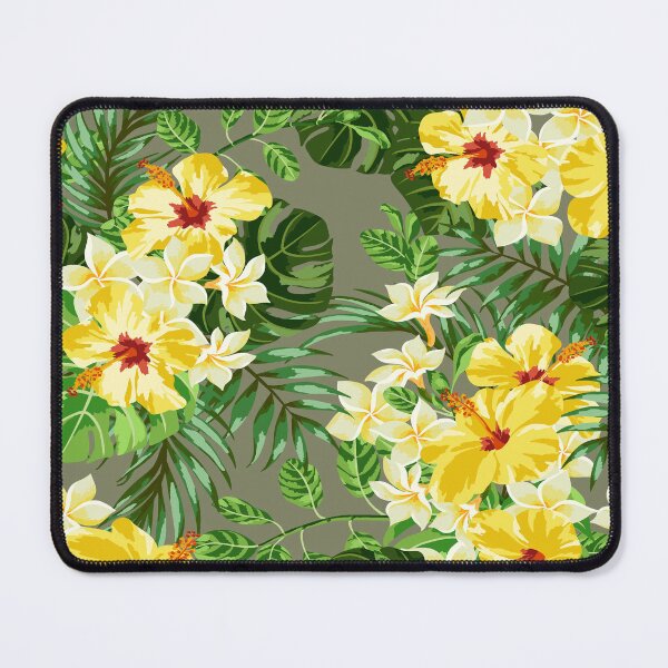 Item preview, Yellow Tropical Floral and Palm Leaves Pattern designed and sold by Johnnies.