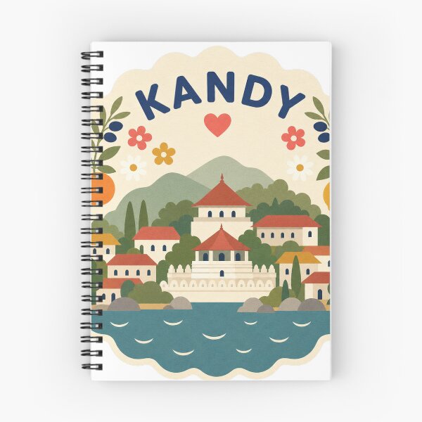Item preview, Kandy Sri Lanka Travel Souvenir Modern Folk Art designed and sold by VisualArtsOasis.