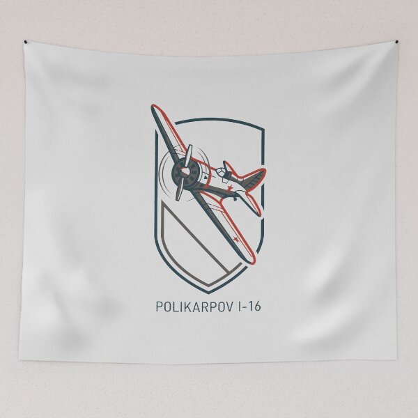 Item preview, Polikarpov I-16 Soviet Fighter Shield Emblem WW2 Art designed and sold by KiwiRider.
