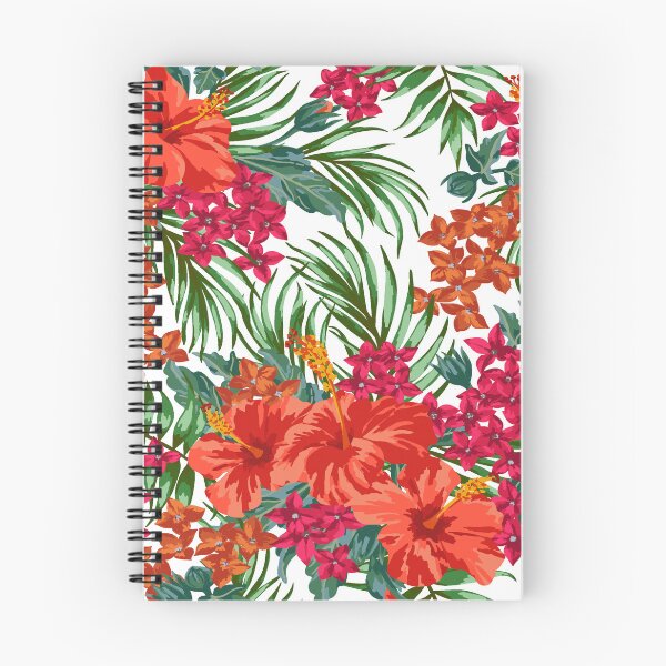 Item preview, Red Hibiscus and Tropical Botanical Pattern designed and sold by Johnnies.
