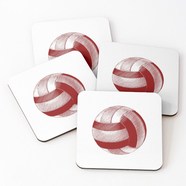 Item preview, Vintage Dark Red Volleyball Sports Graphic designed and sold by pattern-archive.