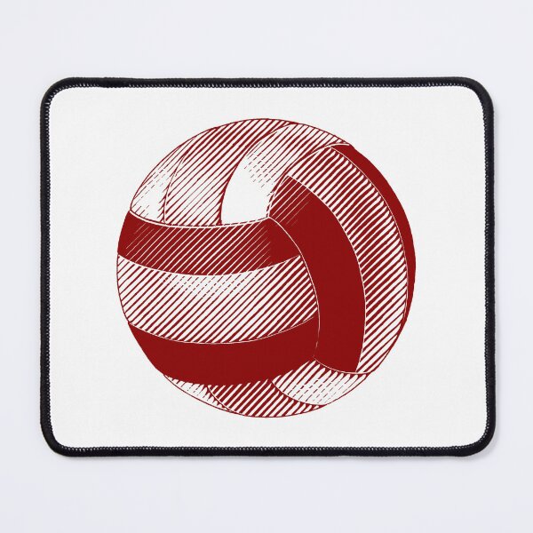 Item preview, Vintage Dark Red Volleyball Sports Graphic designed and sold by pattern-archive.