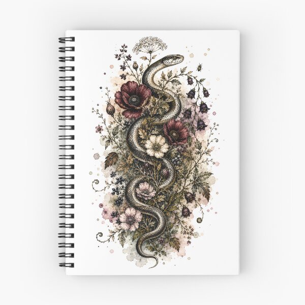 Item preview, Floral Snake - The Venom Garden Botanical Serpent designed and sold by Shadow Sprite Art.