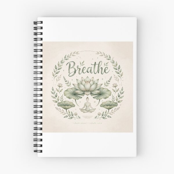 Item preview, Breathe Inhale Peace Exhale Calm Yoga Art designed and sold by Softlife by Harvir.