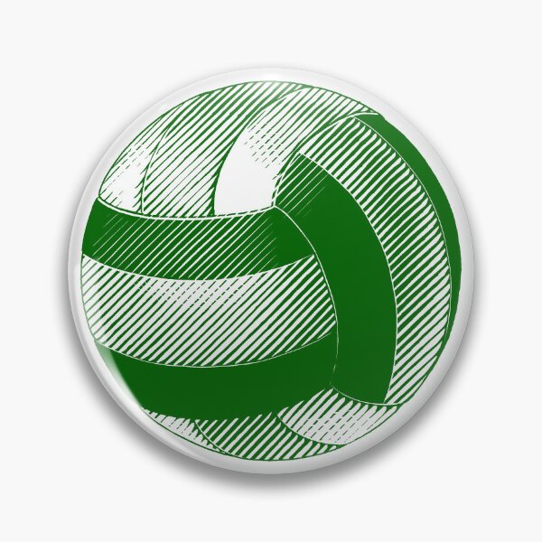 Item preview, Vintage Dark Green Volleyball Sports Graphic designed and sold by pattern-archive.