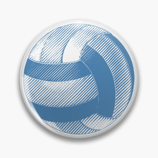 Item preview, Vintage Steel Blue Volleyball Sports Graphic designed and sold by pattern-archive.