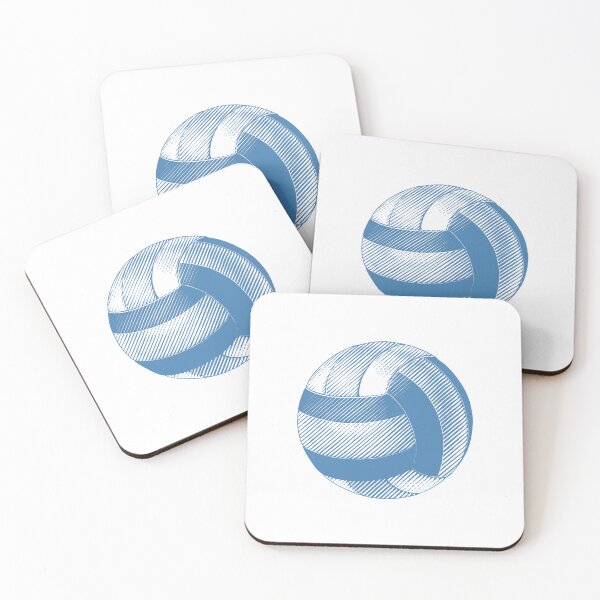 Item preview, Vintage Steel Blue Volleyball Sports Graphic designed and sold by pattern-archive.