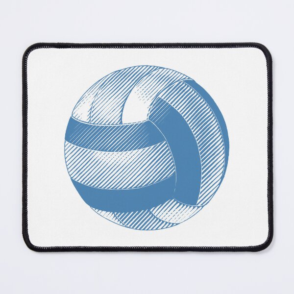 Item preview, Vintage Steel Blue Volleyball Sports Graphic designed and sold by pattern-archive.