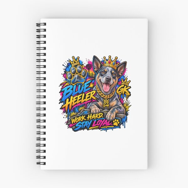 Item preview, Blue Heelers Work Hard Stay Loyal Graffiti  designed and sold by GraffKingz.