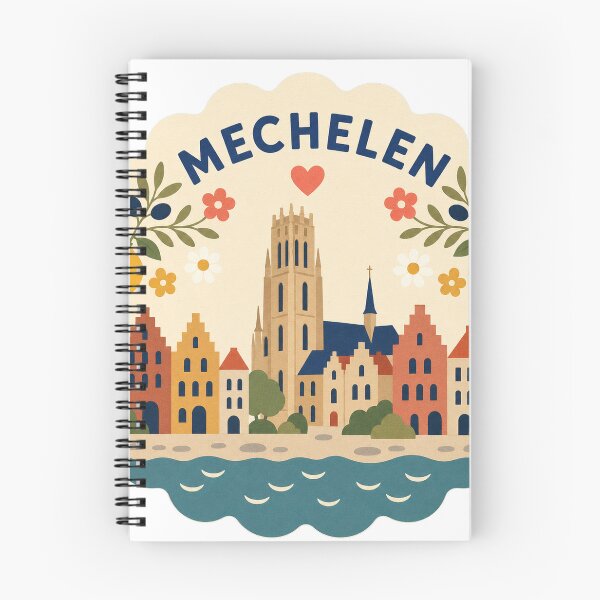 Item preview, Mechelen Belgium Travel Souvenir Modern Folk Art designed and sold by VisualArtsOasis.