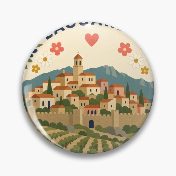 Item preview, Laguardia Spain Travel Souvenir Modern Folk Art designed and sold by VisualArtsOasis.