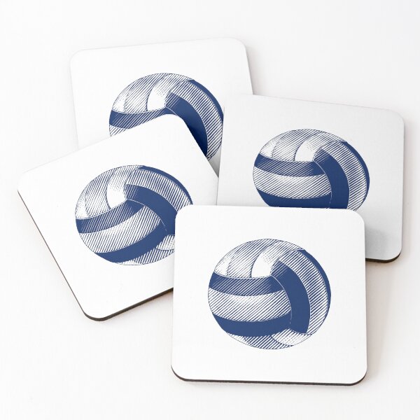 Item preview, Vintage Navy Blue Volleyball Sports Graphic designed and sold by pattern-archive.