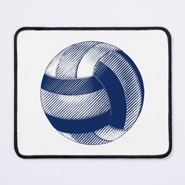 Item preview, Vintage Navy Blue Volleyball Sports Graphic designed and sold by pattern-archive.