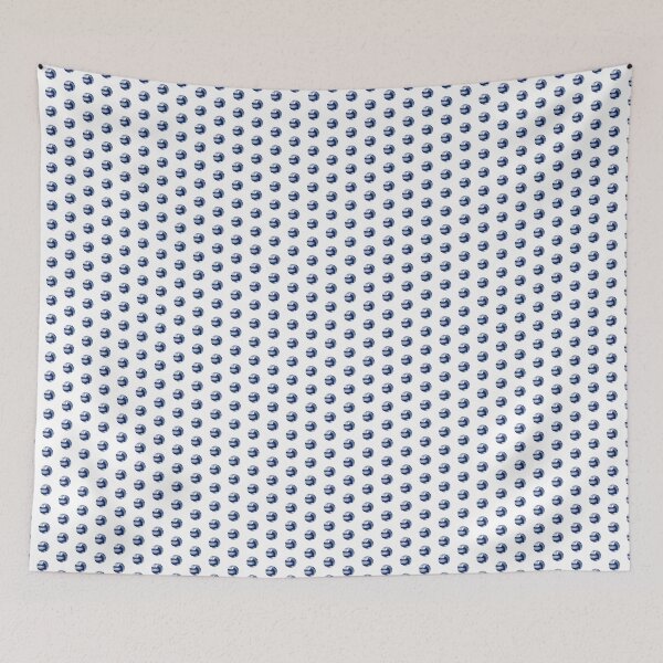 Item preview, Vintage Navy Blue Volleyball Sports Graphic designed and sold by pattern-archive.