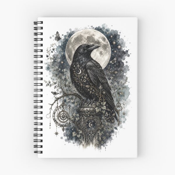 Item preview, Raven and Moon - The Lunar Archivist designed and sold by Shadow Sprite Art.