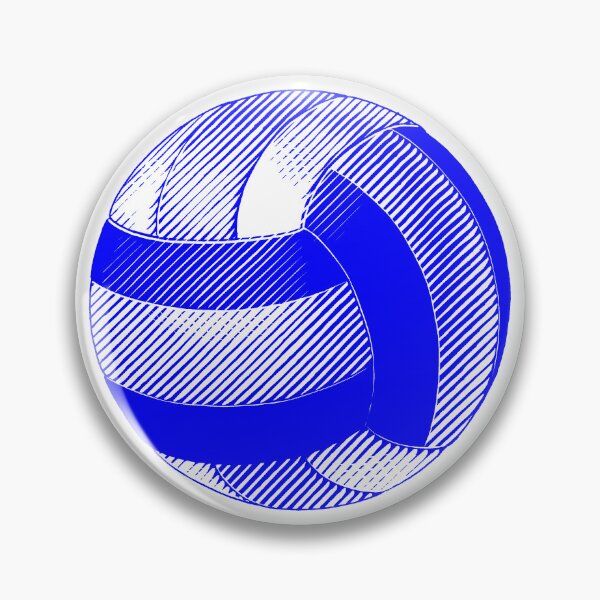 Item preview, Vintage Blue Volleyball Sports Graphic designed and sold by pattern-archive.