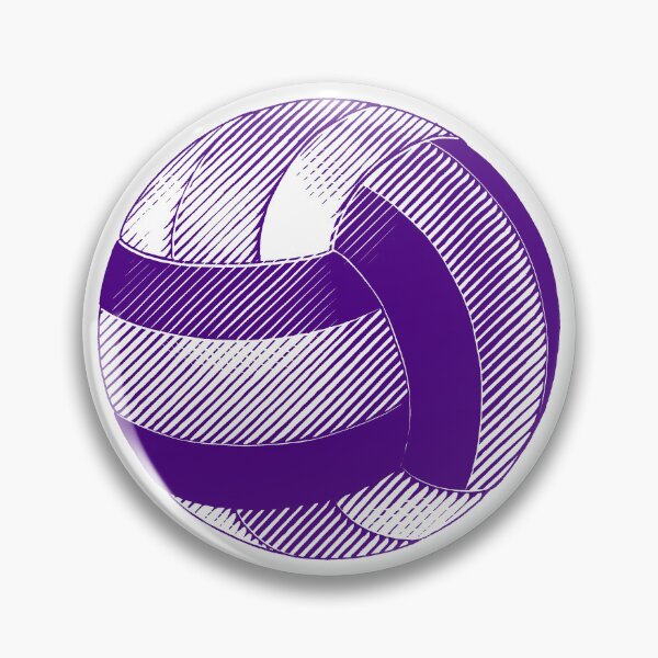 Item preview, Vintage Dark Purple Volleyball Sports Graphic designed and sold by pattern-archive.