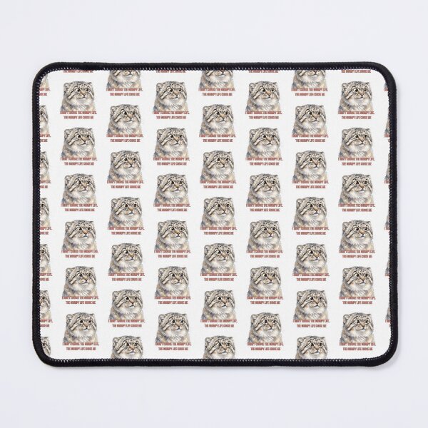 Item preview, The Grumpy Life Chose Me | Funny Pallas Cat (Manul) Meme Design designed and sold by HelgaCraftery.