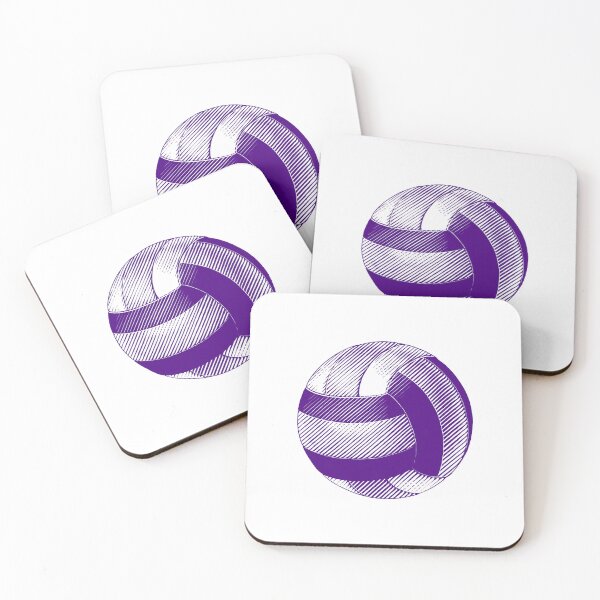 Item preview, Vintage Dark Purple Volleyball Sports Graphic designed and sold by pattern-archive.