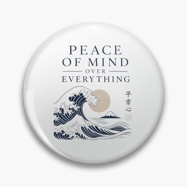 Item preview, Peace of Mind Over Everything – Minimalist Typography – Serene Quote Art – Mental Wellness Design designed and sold by bobscraze.