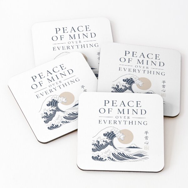 Item preview, Peace of Mind Over Everything – Minimalist Typography – Serene Quote Art – Mental Wellness Design designed and sold by bobscraze.