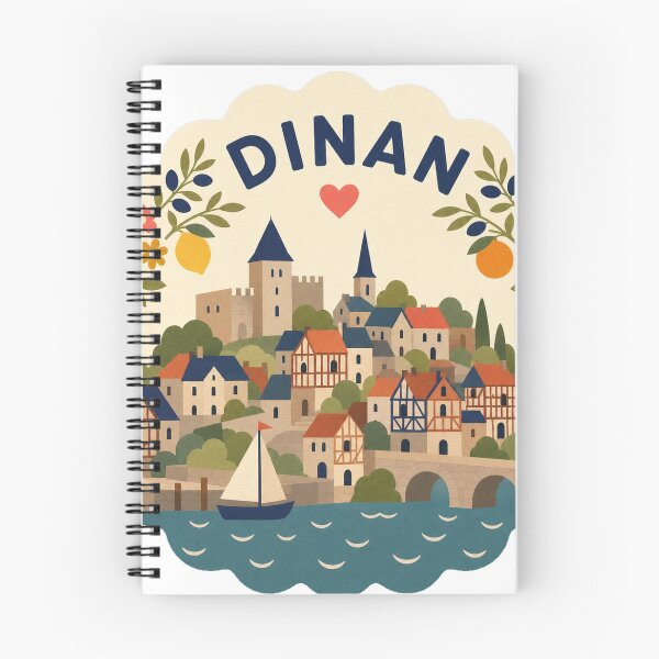 Item preview, Dinan France Travel Souvenir Modern Folk Art designed and sold by VisualArtsOasis.