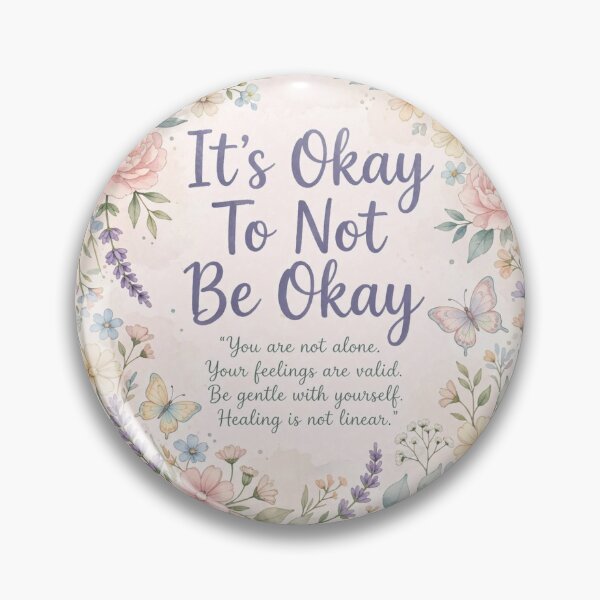 Item preview, Its Okay To Not Be Okay Mental Health Awareness Art designed and sold by Softlife by Harvir.