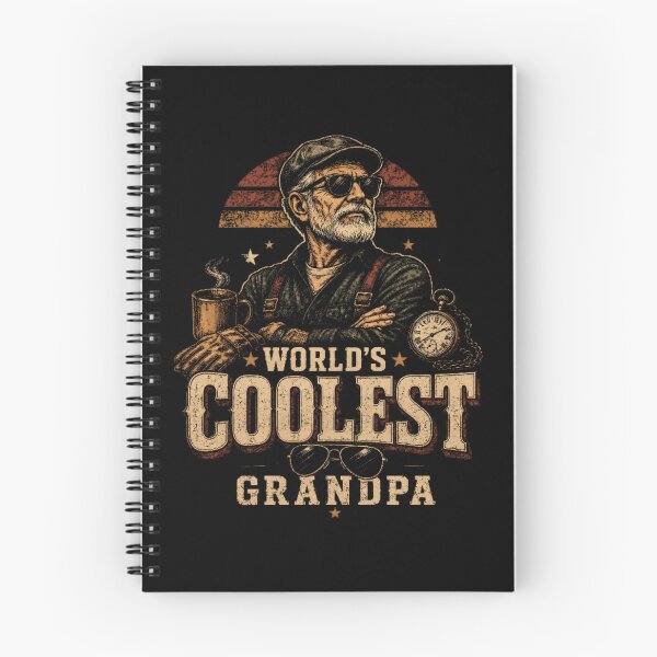 Item preview, World coolest grandpa every vintage grandpa design  designed and sold by HolidayMoods.