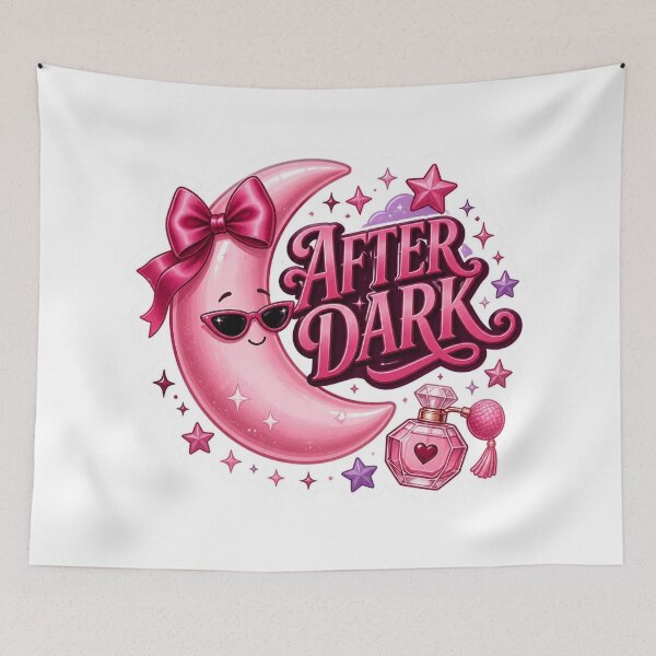Item preview, After Dark Kawaii Sticker | Pink Moon Night Aesthetic PNG | Cute Girly Fantasy Graphic | Laptop & Journal Decal designed and sold by Stylestickers55.