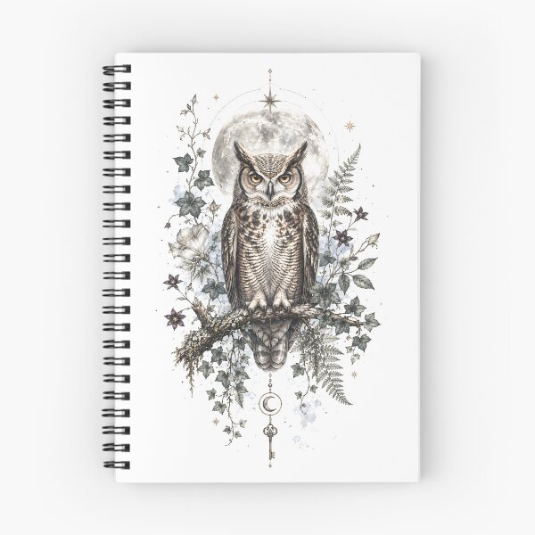 Item preview, Moon Owl - Keeper of the Night Garden designed and sold by Shadow Sprite Art.