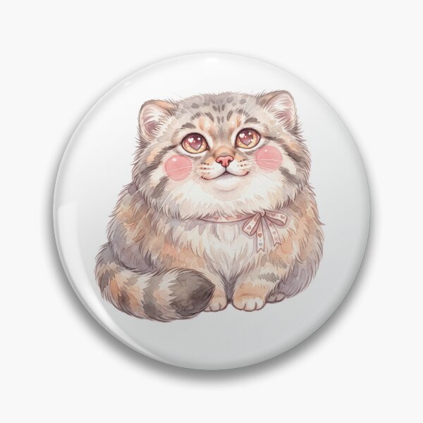 Item preview, Heart Eyes Manul | Cute Pallas Cat in Love Kawaii Design designed and sold by HelgaCraftery.