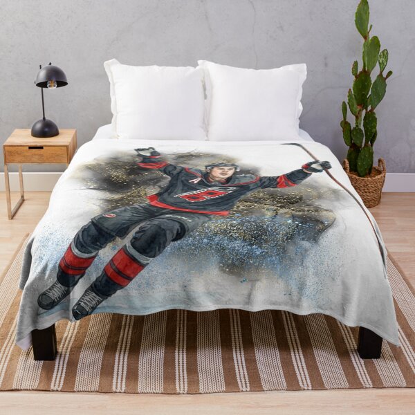 Item preview, Action Ice Hockey Player Watercolor Illustration designed and sold by Cucuzeus.