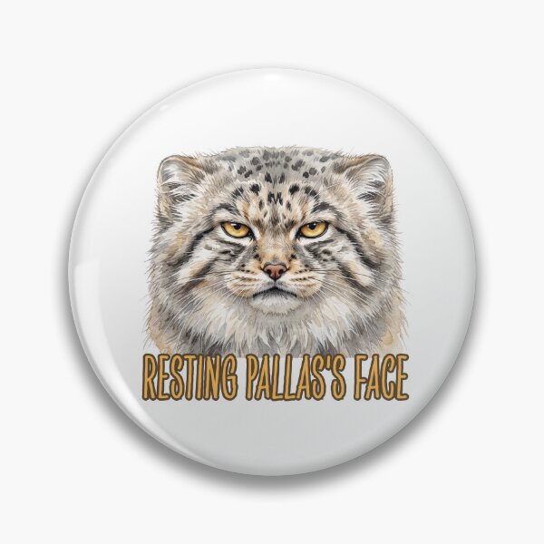Item preview, Resting Pallas’s Face | Funny Grumpy Manul Cat Meme Design designed and sold by HelgaCraftery.