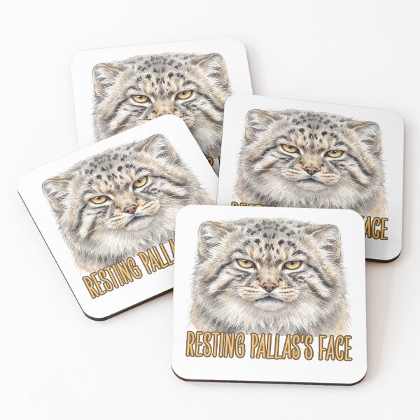 Item preview, Resting Pallas’s Face | Funny Grumpy Manul Cat Meme Design designed and sold by HelgaCraftery.