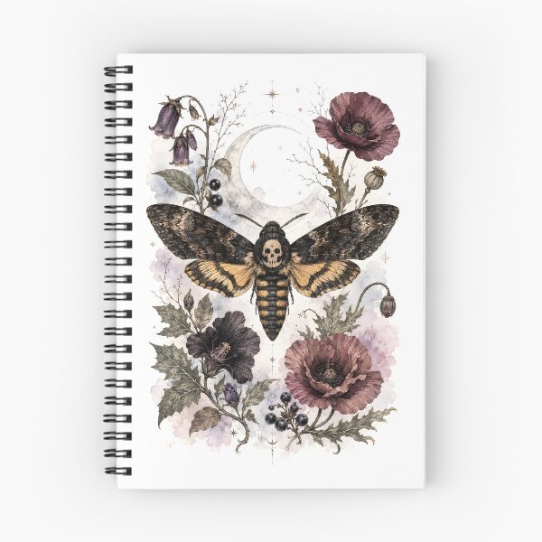 Item preview, Death's Head Moth - Night Bloom Botanical Art designed and sold by Shadow Sprite Art.