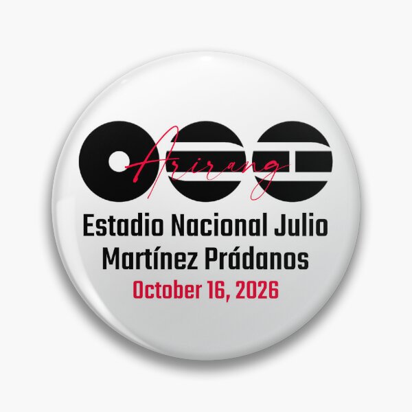 Item preview, BTS Arirang World Tour Estadio Nacional Julio Martínez Prádanos D2 designed and sold by MochiNelly Designs.