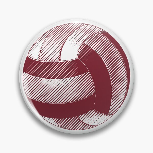 Item preview, Vintage Burgundy Volleyball Sports Graphic designed and sold by pattern-archive.