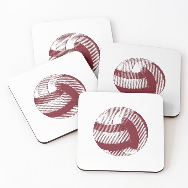 Item preview, Vintage Burgundy Volleyball Sports Graphic designed and sold by pattern-archive.