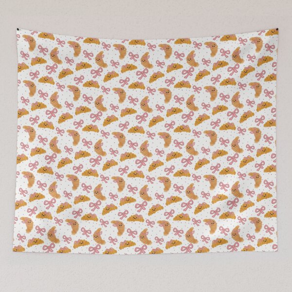 Item preview, Coquette Croissants & Pink Bows White Background designed and sold by CI Creative Design LLC.