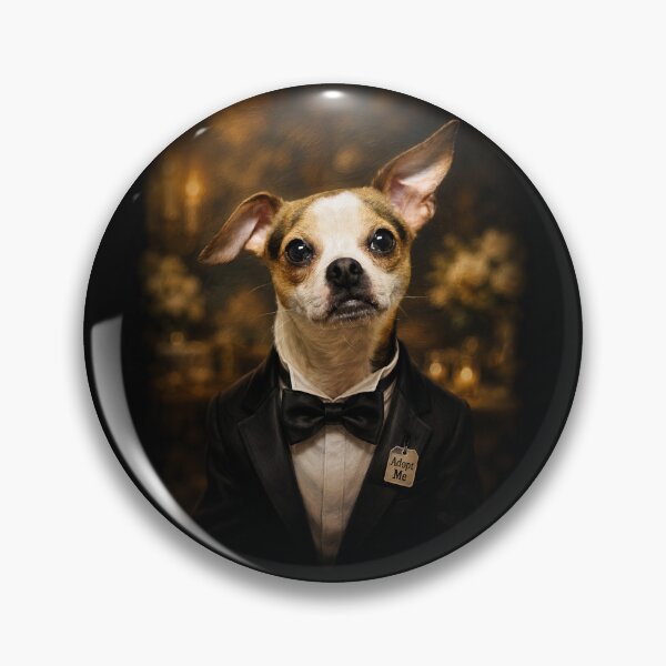 Item preview, Dressed Up and Waiting for My Forever Date - Funny Rescue Chihuahua designed and sold by RescueHeart10.