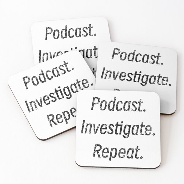 Item preview, Podcast Investigate Repeat  Murder Mystery Podcast Lover  designed and sold by BlueLineLAX.